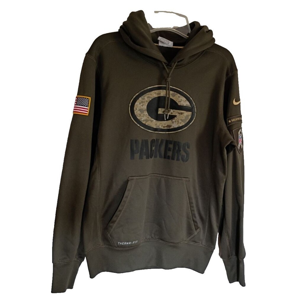 Nike Green Bay Packers Salute to Service Hoodie 2022 Size Small